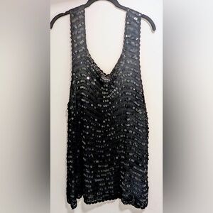 Sequin Knitted Sleeveless Top